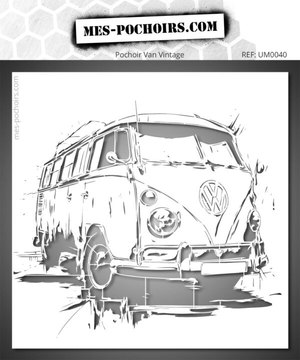 vintage van stencil
