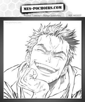 Manga Stencil – The Swordsman is a beloved manga character